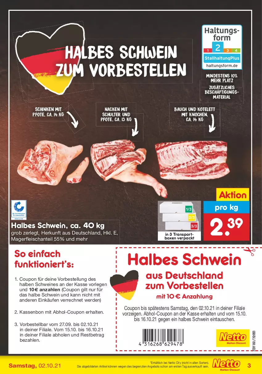 Aktueller Prospekt Netto Marken-Discount - Filial Angebote - von 27.09 bis 02.10.2021 - strona 3