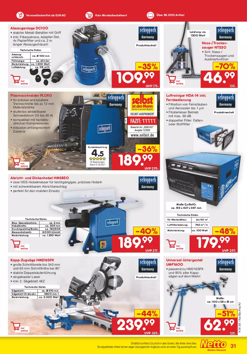 Aktueller Prospekt Netto Marken-Discount - Filial Angebote - von 27.09 bis 02.10.2021 - strona 31