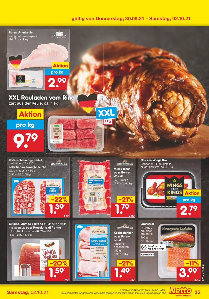 Aktueller Prospekt Netto Marken-Discount - Filial Angebote - von 27.09 bis 02.10.2021 - strona 35