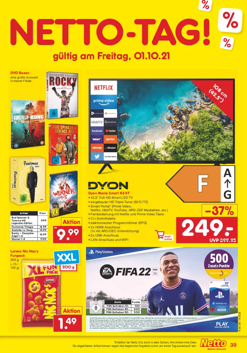 Aktueller Prospekt Netto Marken-Discount - Filial Angebote - von 27.09 bis 02.10.2021 - strona 39