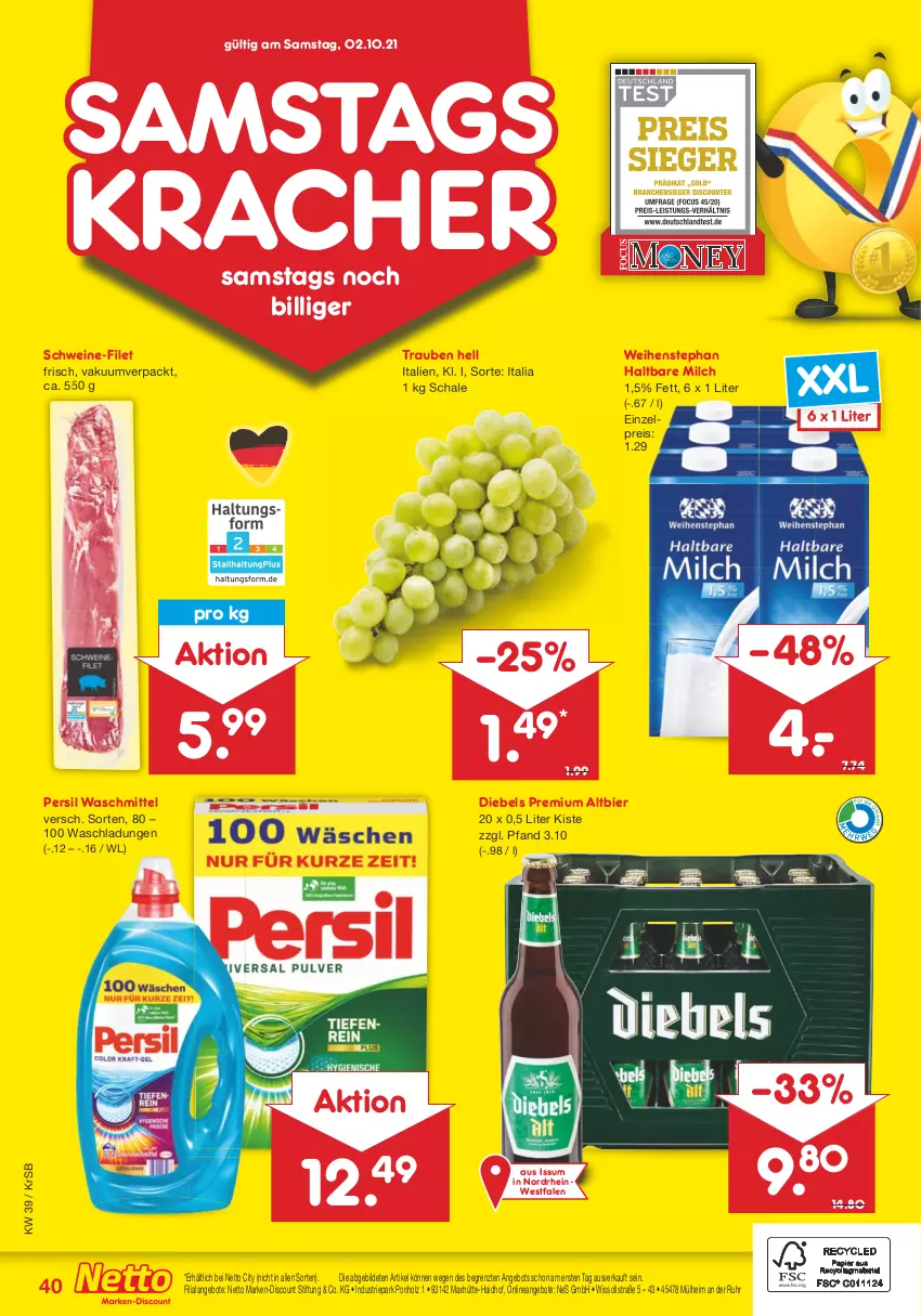 Aktueller Prospekt Netto Marken-Discount - Filial Angebote - von 27.09 bis 02.10.2021 - strona 40