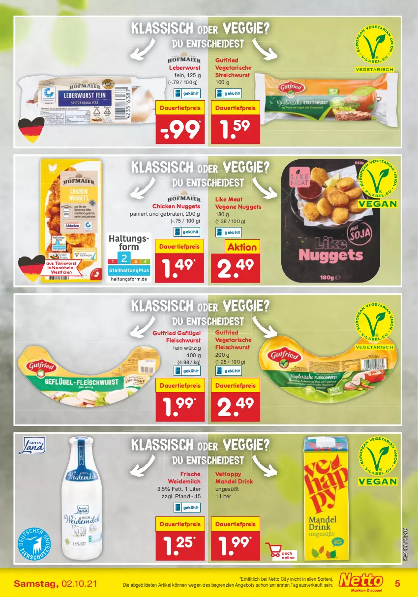 Aktueller Prospekt Netto Marken-Discount - Filial Angebote - von 27.09 bis 02.10.2021 - strona 5