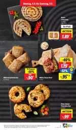 Gazetka promocyjna Lidl - Aktionsprospekt - Gazetka - ważna od 09.09 do 09.09.2023 - strona 5 - produkty: angebot, auer, Bau, Bauer, brot, brötchen, coupon, Donut, eis, flammkuchen, kuchen, lamm, Meister, pizza, reis, Ti, ZTE