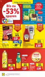 Gazetka promocyjna Lidl - Aktionsprospekt - Gazetka - ważna od 09.09 do 09.09.2023 - strona 56 - produkty: angebot, blume, blumen, blumenöl, Bona, chips, coupon, crunchips, drucker, eis, elle, Engel, gin, granini, heinz, Käse, kerze, ketchup, lorenz, lorenz crunchips, mayonnaise, Milbona, papier, reis, schnittkäse, sonnenblume, sonnenblumen, sonnenblumenöl, teller, Ti, tomate, tomaten, tomatenketchup, vita, Yo, ZTE