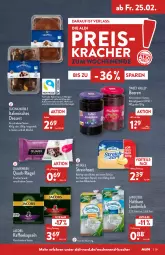 Gazetka promocyjna Aldi Nord - Aldi-Aktuell - Gazetka - ważna od 26.02 do 26.02.2022 - strona 29 - produkty: aldi, alkohol, beere, beeren, butter, cin, dessert, eis, erde, Italienisches Dessert, jacobs, kaffee, kaffeekapseln, kakao, kracher, kühlschrank, landliebe, landmilch, meggle, milch, quark, rapsöl, reis, riegel, Schal, Schale, Schrank, snack, Streichzart, Ti