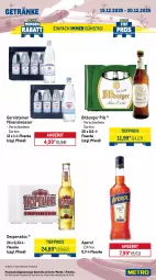 Gazetka promocyjna Metro - Wochen-Angebote - Gazetka - ważna od 20.12 do 20.12.2025 - strona 16 - produkty: Alwa, angebot, aperol, beere, beeren, bitburger, bitburger pils, Blaubeer, blaubeere, brut, burger, campo viejo, champagne, desperados, eis, elle, flasche, gerolsteine, gerolsteiner, getränk, getränke, gewürz, Gorbatschow, Holz, mac, mineralwasser, Palette, pils, reis, rioja, sac, steiner, tempranillo, Ti, tiefpreis, vanille, wasser, wodka, zitrone, zitronen