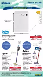Gazetka promocyjna Metro - Wochen-Angebote - Gazetka - ważna od 20.12 do 20.12.2025 - strona 19 - produkty: akku, angebot, auer, auto, bürste, decke, Dyson, eis, Elektro, elle, Finish, flasche, geschirr, geschirrspüler, geschirrspülmittel, gin, handstaubsauger, klarspüler, kraft, lenor, mac, Metro, Pods, Reinigung, reis, salz, Schere, sonderposten, Spezi, spülmittel, staubsauger, teller, Ti, Tiere, tisch, vollwaschmittel, waschmittel