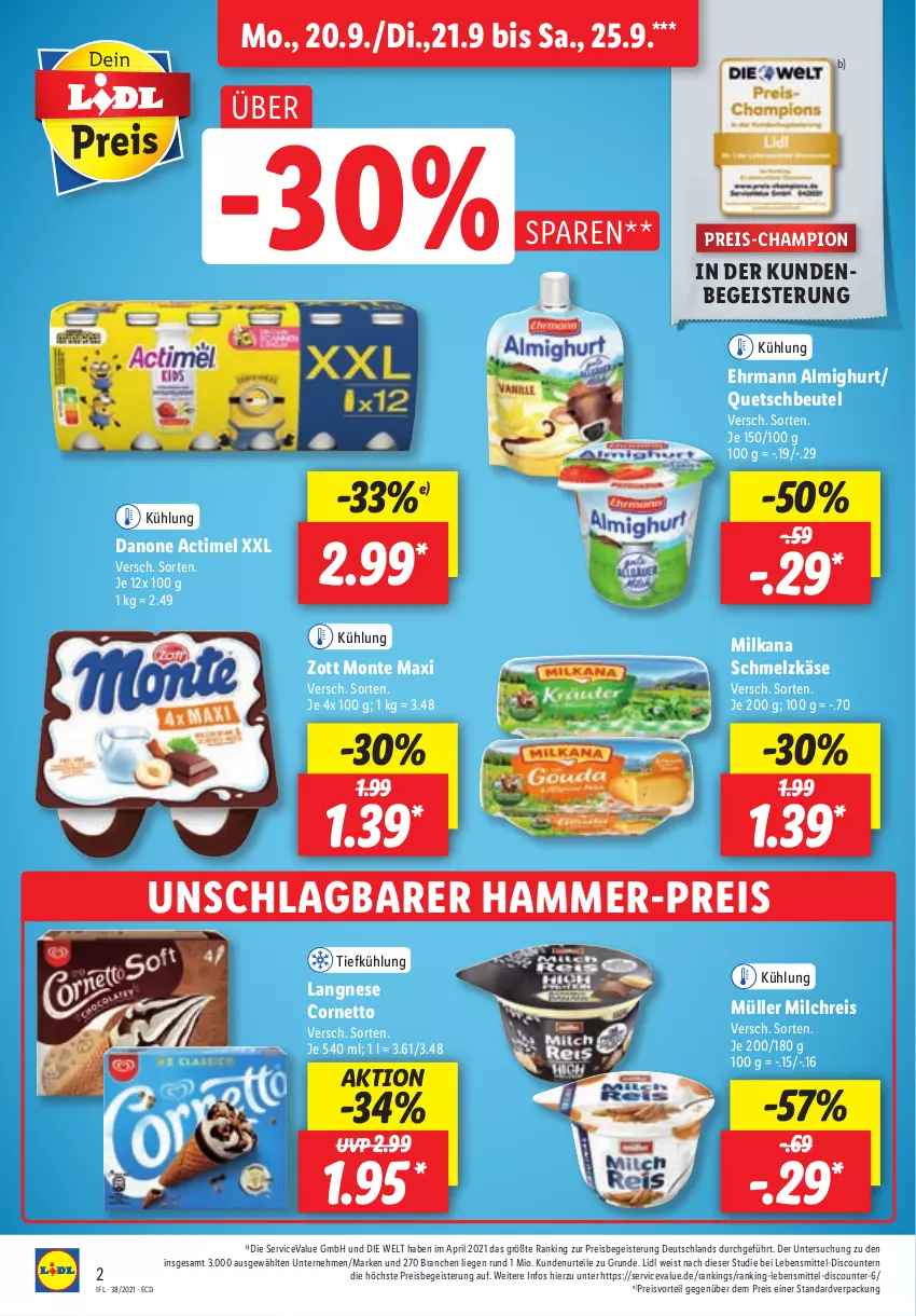 Aktueller Prospekt Lidl - Aktionsprospekt - von 20.09 bis 25.09.2021 - strona 2