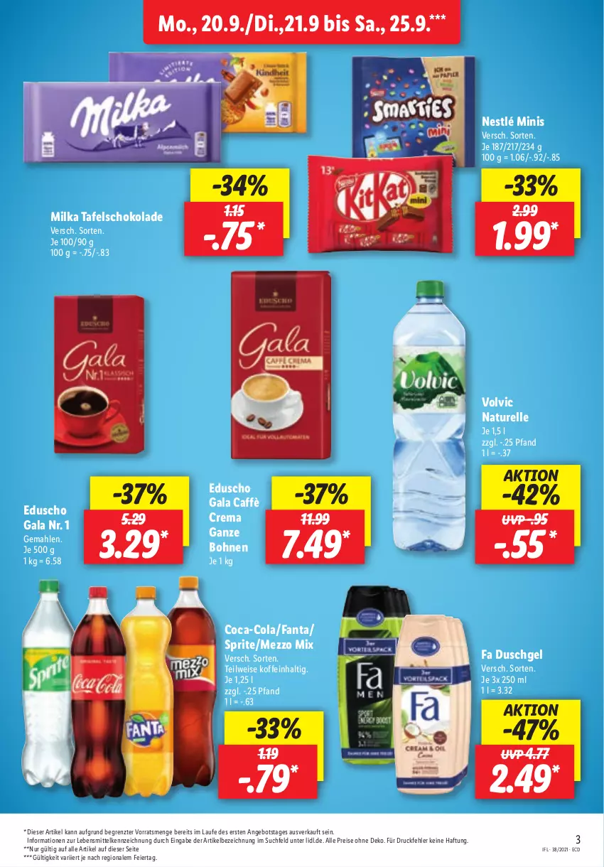 Aktueller Prospekt Lidl - Aktionsprospekt - von 20.09 bis 25.09.2021 - strona 3