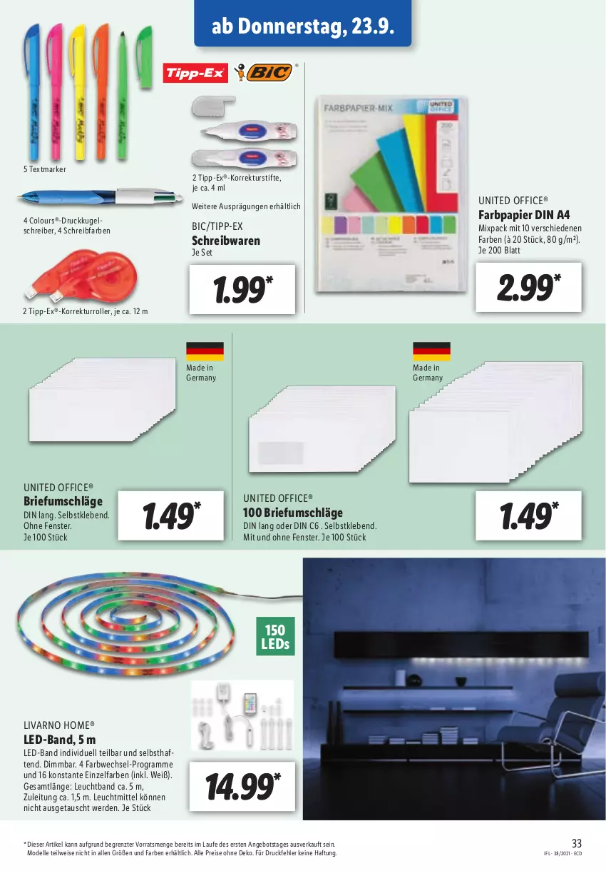 Aktueller Prospekt Lidl - Aktionsprospekt - von 20.09 bis 25.09.2021 - strona 33