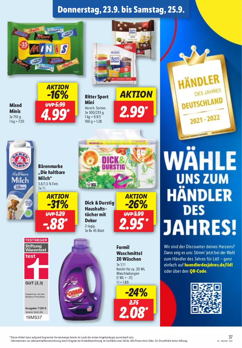 Aktueller Prospekt Lidl - Aktionsprospekt - von 20.09 bis 25.09.2021 - strona 37