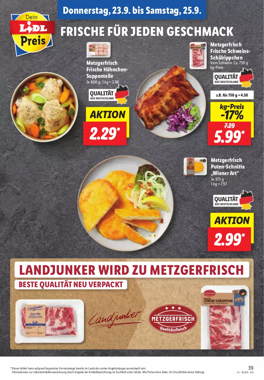 Aktueller Prospekt Lidl - Aktionsprospekt - von 20.09 bis 25.09.2021 - strona 39