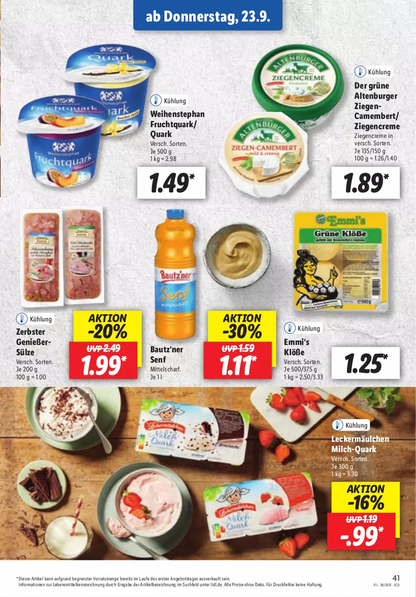 Aktueller Prospekt Lidl - Aktionsprospekt - von 20.09 bis 25.09.2021 - strona 41