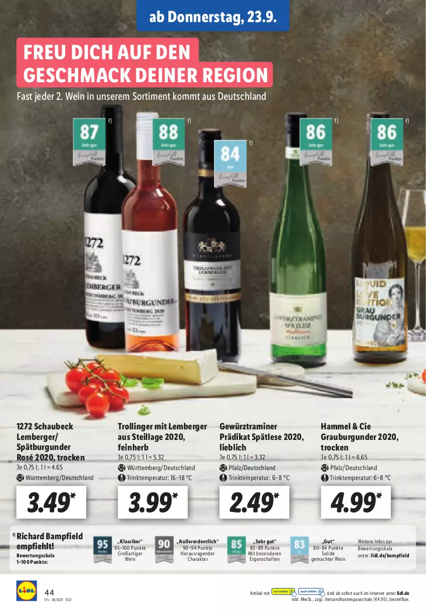 Aktueller Prospekt Lidl - Aktionsprospekt - von 20.09 bis 25.09.2021 - strona 44