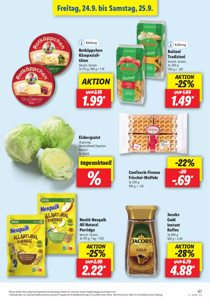 Aktueller Prospekt Lidl - Aktionsprospekt - von 20.09 bis 25.09.2021 - strona 47