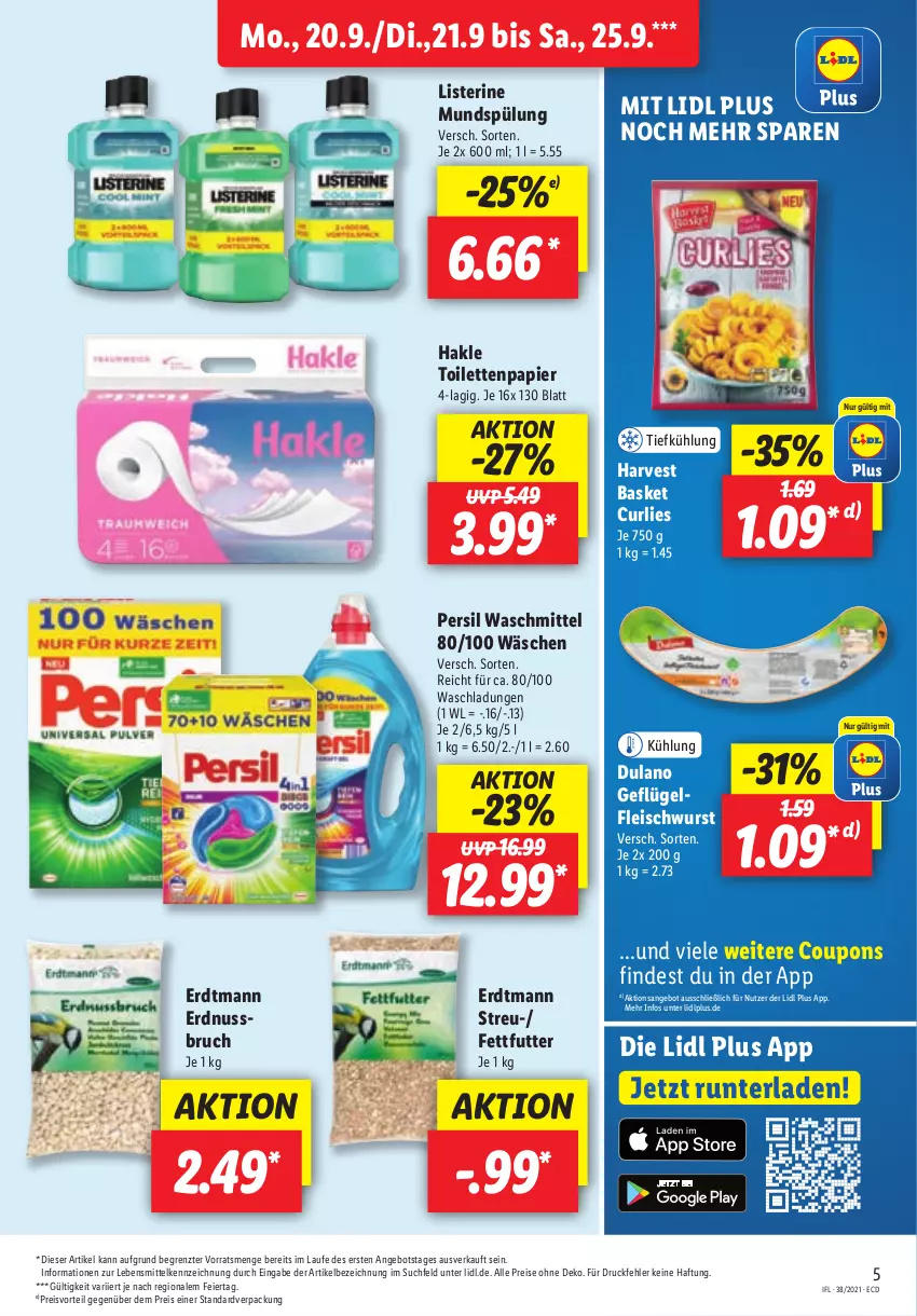 Aktueller Prospekt Lidl - Aktionsprospekt - von 20.09 bis 25.09.2021 - strona 5