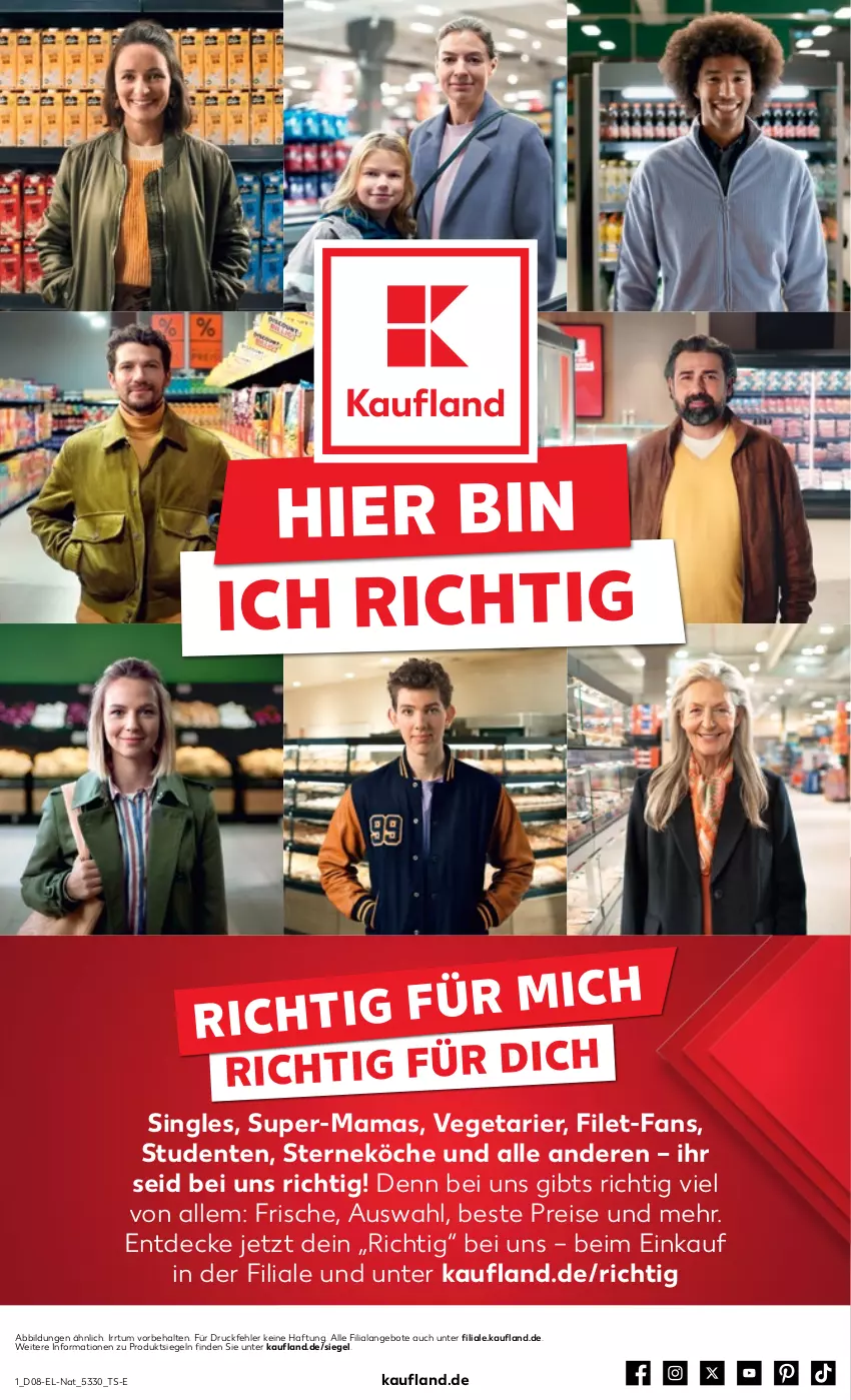 Aktueller Prospekt Kaufland - Kaufland - von 22.02 bis 28.02.2024 - strona 1 - produkty: angebot, angebote, decke, eis, ente, filet, mam, reis, Ti, Vegeta