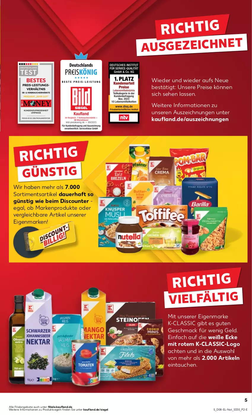 Aktueller Prospekt Kaufland - Kaufland - von 22.02 bis 28.02.2024 - strona 5 - produkty: angebot, angebote, auer, discount, eis, mac, reis, Ti