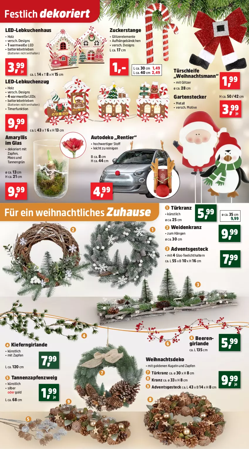 Aktueller Prospekt Thomas Philipps - von 17.11 bis 22.11.2025 - strona 4 - produkty: auto, batterie, batterien, beere, beeren, ente, Garten, Girlande, Holz, Kranz, kuchen, Kugel, Lebkuchen, leds, rel, tee, Teelicht, teelichthalter, Ti, timer, Türkranz, zucker
