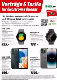 Gazetka promocyjna Media Markt - Prospekte - Gazetka - ważna od 17.06 do 17.06.2023 - strona 7 - produkty: akku, Alwa, Always, angebot, angebote, batterie, Betriebssystem, bett, bio, Brei, coupon, deka, Dual SIM, eis, fingerabdrucksensor, frontkamera, garmin, geschenk-coupon, gin, GPS, gutschein, hauptkamera, iphone, kamera, Kameras, lack, Laufen, lebensmittel, mediamarkt, microsd, Mode, rwe, Samsung, samsung galaxy, Samsung Galaxy A, samsung galaxy watch, Scanner, sim, smartphone, smartwatch, speicherkarte, Sport, Ti, uhr, wasser, Yo