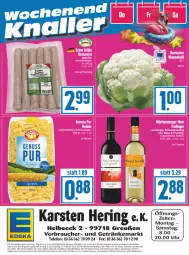 Gazetka promocyjna Edeka - Angebote der Woche - Gazetka - ważna od 14.10 do 14.10.2023 - strona 16 - produkty: angebot, angebote, Berger, deka, eis, getränk, getränke, hartweizen, hering, ndk, Rauch, reis, riesling, ring, telefon, Ti, uhr, wasser, ZTE