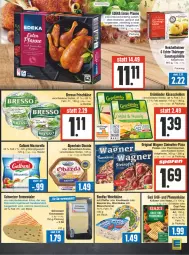 Gazetka promocyjna Edeka - Angebote der Woche - Gazetka - ważna od 14.10 do 14.10.2023 - strona 7 - produkty: Alpenhain, bavaria blu, Becher, beutel, bresso, camembert, creme, deka, eimer, elle, emmentaler, ente, feta, flammkuchen, frischkäse, galbani, gewürz, gin, grill, grünländer, Käse, käsescheiben, knoblauch, kräuter, küche, kuchen, Küchen, lamm, mac, milch, mozzarella, natur, obazda, Ofen, original wagner, pfanne, pfannen, pfannenkäse, pfeffer, pizza, rel, Ria, ring, Schal, Schale, Sonntagsklöße, steinofen, Ti, und pfanne, wagner, weichkäse