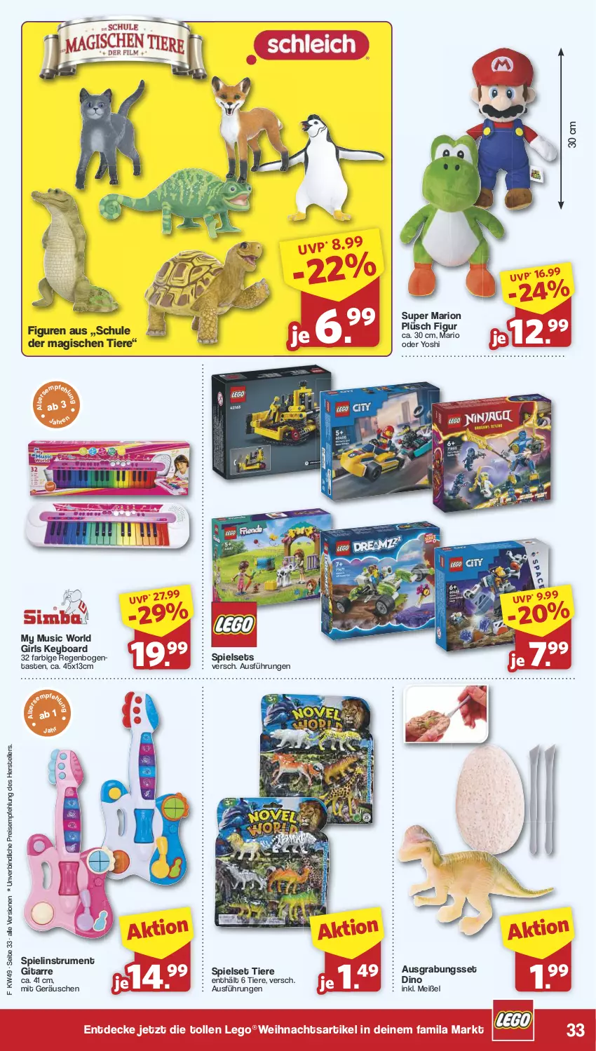 Aktueller Prospekt Famila - Prospekte - von 02.12 bis 07.12.2024 - strona 34 - produkty: decke, eis, elle, LEGO®, Plüsch, reis, rum, teller, Ti, Tiere, Yo