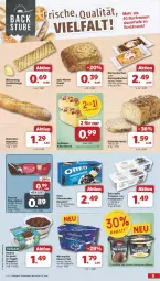 Gazetka promocyjna Famila - Prospekte - Gazetka - ważna od 07.12 do 07.12.2024 - strona 9 - produkty: auer, backwaren, baguette, Becher, blätterteig, brot, cheesecake, danone, Dany, dany sahne, dessert, eis, Käse, kuchen, Kürbis, Marmorkuchen, mousse, mövenpick, Müller, Ofen, oreo, pfeffer, Profiteroles, pudding, reis, sahne, salz, schinken, snack, steinofen, Streuselkuchen, Ti, tiramisu, vanille, Vanillestange, veggie, ZTE