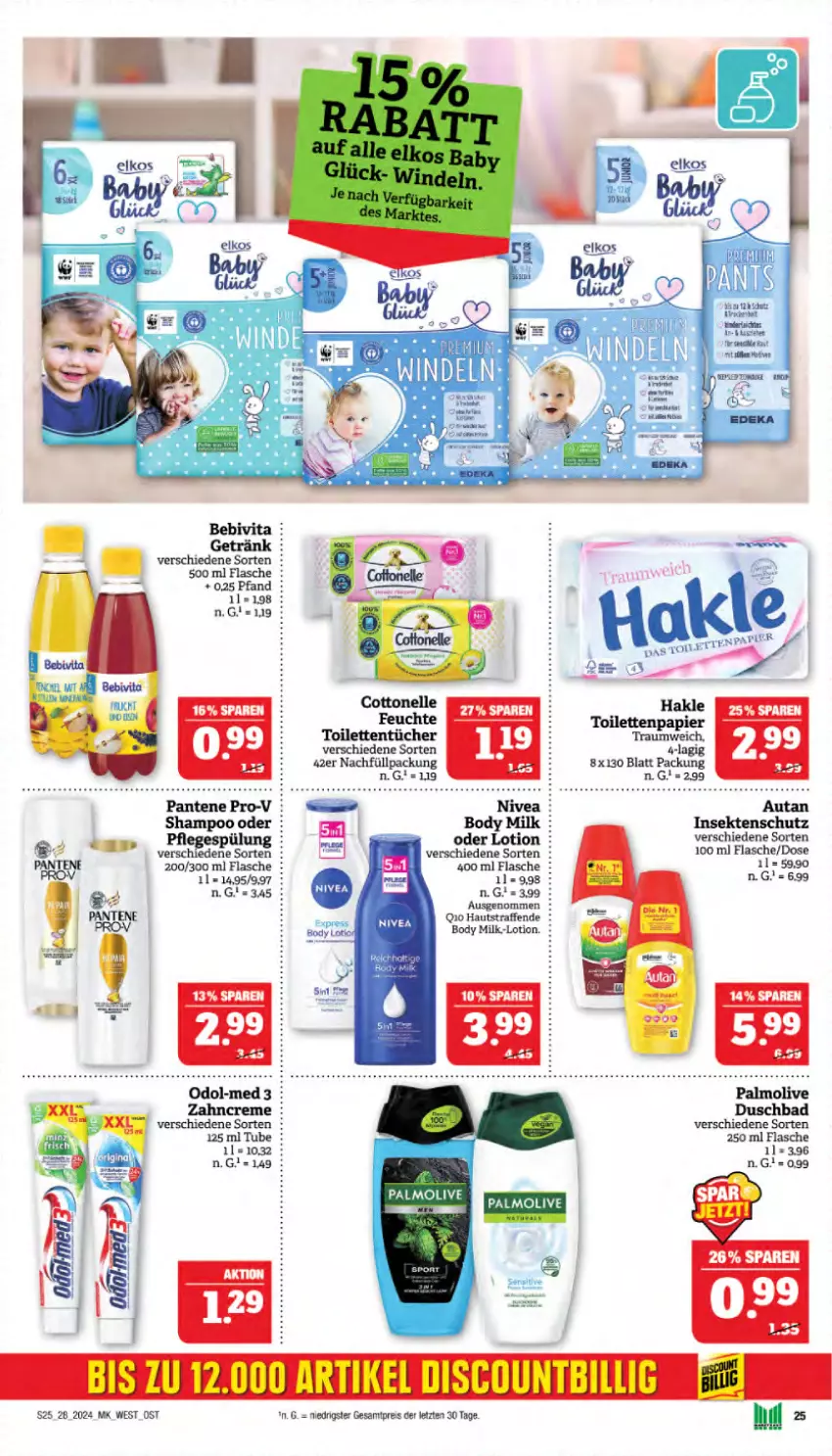 Aktueller Prospekt Marktkauf - Prospekt - von 07.07 bis 13.07.2024 - strona 25 - produkty: body, body milk, cottonelle, eis, elle, flasche, hakle, insektenschutz, Lotion, papier, reis, sekt, Ti, toilettenpapier, toilettentücher, tücher, ZTE