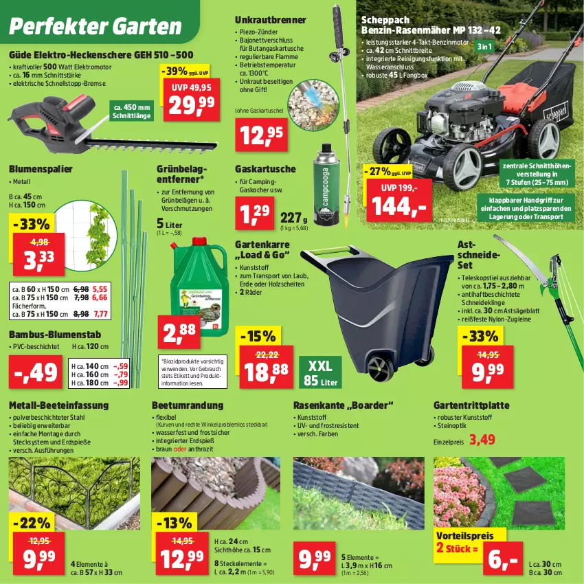 Aktueller Prospekt Thomas Philipps - von 27.04 bis 02.05.2026 - strona 4 - produkty: bambus, Beetumrandung, bio, biozidprodukte, blume, blumen, braun, Brei, eis, Elektro, ente, erde, Garten, heckenschere, Holz, Kocher, kraft, Kraut, lamm, latte, leine, rasen, rasenmäher, Rauch, Reinigung, reis, rwe, säge, Schere, Sport, Teleskop, teleskopstiel, Ti, vorteilspreis, wasser