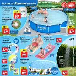 Gazetka promocyjna Thomas Philipps - Gazetka - ważna od 02.05 do 02.05.2026 - strona 19 - produkty: Abba, abdeckhaube, ball, Bau, dusche, eis, elle, fenster, Filterbälle, Garten, Gartendusche, getränk, getränke, getränkehalter, latte, luftmatratze, matratze, planschbecken, pool, reifen, Ria, rückenlehne, sandfilteranlage, Schwimmflügel, steel pro, tee, Ti, wasser