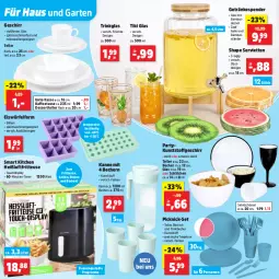 Gazetka promocyjna Thomas Philipps - Gazetka - ważna od 02.05 do 02.05.2026 - strona 22 - produkty: bambus, Becher, besteck, braten, decke, Deckel, dessert, Dessertteller, eis, eiswürfel, elle, fritteuse, früchte, Garten, geschirr, getränk, getränke, getränkespender, grill, Heißluftfritteuse, kaffee, LG, mikrowelle, obst, salat, schüssel, Serviette, servietten, spülmaschinen, tasse, teller, Ti, Tiere, timer, tisch, trinkbecher, trinkglas, würfel
