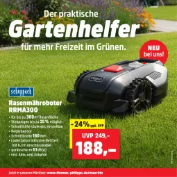 Gazetka promocyjna Thomas Philipps - Gazetka - ważna od 02.05 do 02.05.2026 - strona 8 - produkty: akku, Brei, Garten, mähroboter, rasen, senf, Ti, tisch, ZTE