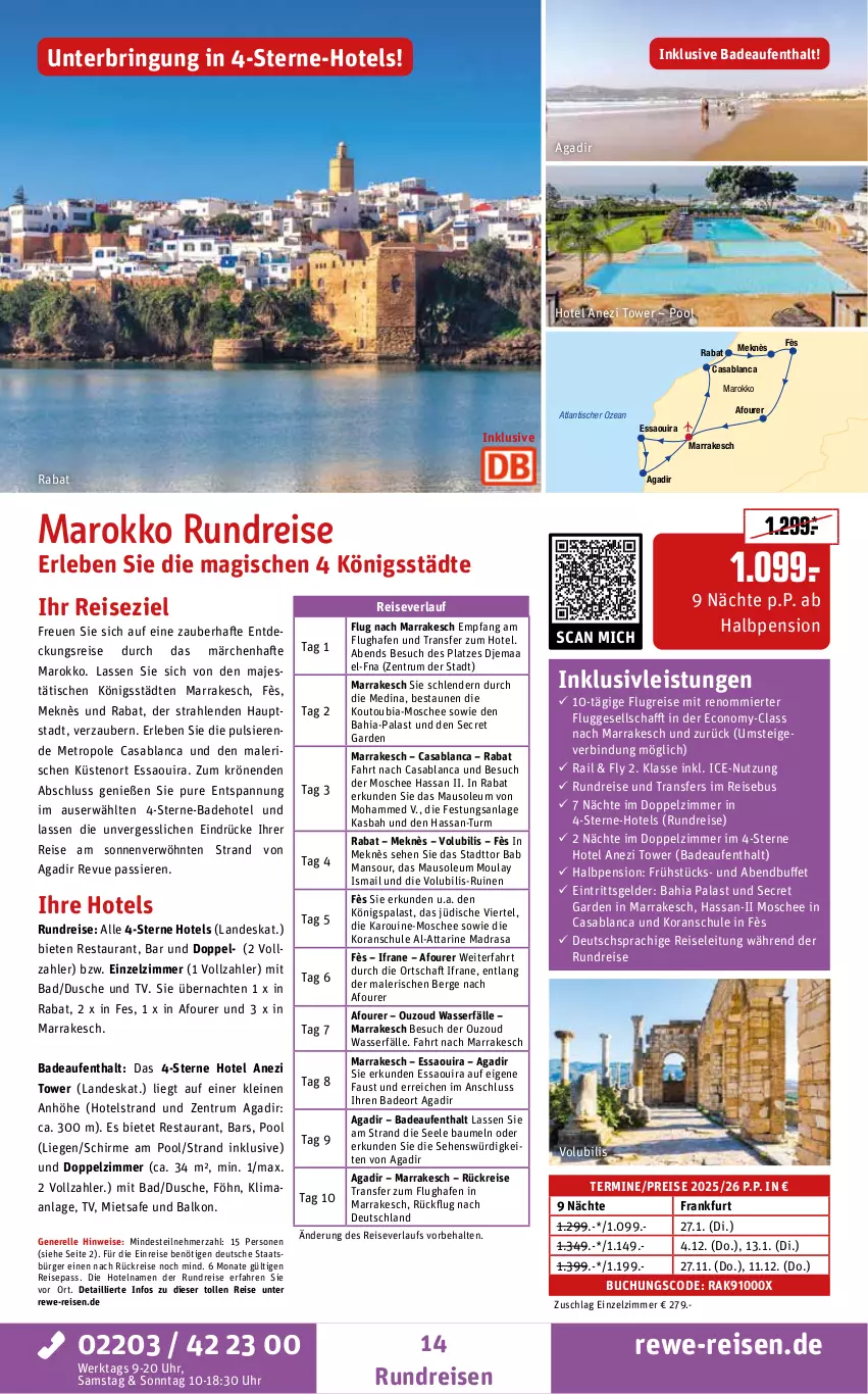 Aktueller Prospekt Rewe Reisen - Reiseprospekt - von 28.05 bis 27.06.2025 - strona 14 - produkty: aust, Bad, Bau, buch, deo, deutschsprachige reiseleitung, dusche, eis, elle, inklusivleistungen, leine, Liege, Maus, Metro, ouzo, pool, reis, reiseverlauf, rel, ring, rum, schirme, Ti, tisch, uhr, wasser