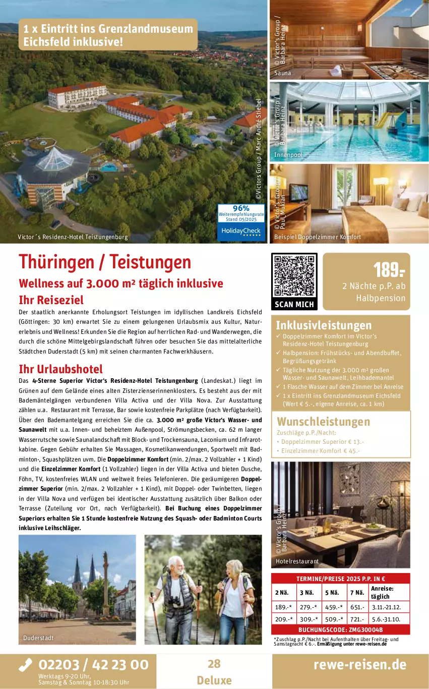 Aktueller Prospekt Rewe Reisen - Reiseprospekt - von 28.05 bis 27.06.2025 - strona 28 - produkty: activa, Bad, bademäntel, Bademantel, bett, Betten, buch, dusche, eis, flasche, getränk, harman, heinz, HP, inklusivleistungen, innenpool, kosmetik, LG, Liege, Mantel, mint, natur, ndk, pool, reis, ring, rwe, Sport, telefon, Ti, tisch, uhr, wasser, wasserrutsche, ZTE