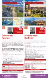 Gazetka promocyjna Rewe Reisen - Reiseprospekt - Gazetka - ważna od 27.06 do 27.06.2025 - strona 11 - produkty: Bad, buch, deutschsprachige reiseleitung, dusche, eis, Elektro, inklusivleistungen, Kilkenny, Meister, Metro, natur, pool, rama, reis, rezept, ring, rwe, schott, Sport, Thea, Ti, tisch, uhr
