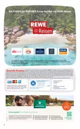 Gazetka promocyjna Rewe Reisen - Reiseprospekt - Gazetka - ważna od 27.06 do 27.06.2025 - strona 2 - produkty: auer, buch, drucker, eis, elle, Engel, ente, erde, gin, kerze, LG, mastercard, natur, papier, reis, rel, ring, Ti, ZTE