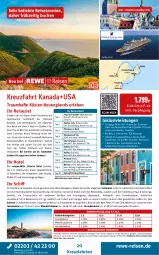 Gazetka promocyjna Rewe Reisen - Reiseprospekt - Gazetka - ważna od 27.06 do 27.06.2025 - strona 20 - produkty: angebot, arlo, auer, Bad, ball, bett, Betten, buch, cocktail, dusche, eis, Elan, elle, fenster, gin, inklusivleistungen, kaffee, kreuzfahrten, meerblickkabine, Mode, reis, reiseverlauf, rel, Ti, uhr