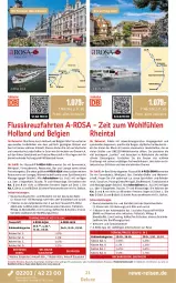 Gazetka promocyjna Rewe Reisen - Reiseprospekt - Gazetka - ważna od 27.06 do 27.06.2025 - strona 21 - produkty: angebot, aqua, bett, Brei, buch, decke, dusche, eis, elle, fenster, Germ, getränk, getränke, inklusivleistungen, kaffee, kreuzfahrten, kuchen, LG, Liege, natur, Nordsee, Persona, pool, rama, reis, rel, sac, sana, SANTE, speyer, tee, Ti, tisch, uhr, wein, Wella, Whirlpool