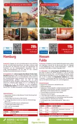 Gazetka promocyjna Rewe Reisen - Reiseprospekt - Gazetka - ważna od 27.06 do 27.06.2025 - strona 22 - produkty: Bad, Bademantel, bett, bier, Biere, bio, buch, dusche, eis, elle, ente, fisch, flasche, Fulda, Garten, getränk, gutschein, inklusivleistungen, kaffee, Kamin, Kinder, küche, Küchen, Mantel, Metro, reis, Ria, rum, stube, tee, Ti, uhr, wasser, Weste