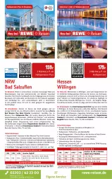Gazetka promocyjna Rewe Reisen - Reiseprospekt - Gazetka - ważna od 27.06 do 27.06.2025 - strona 27 - produkty: auer, axe, Bad, Bademantel, bier, bierspezialitäten, buch, burger, dusche, eis, elle, flasche, getränk, gin, inklusivleistungen, küche, kurtaxe, leine, Liege, Mantel, natur, reis, salz, Spezi, Sport, teller, Ti, uhr, vita, Wanne, wasser, wein, wellnessbereich, Weste