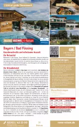 Gazetka promocyjna Rewe Reisen - Reiseprospekt - Gazetka - ważna od 27.06 do 27.06.2025 - strona 31 - produkty: asti, auer, axe, Bad, Bademantel, bio, buch, dusche, E-Bike, E-Bikes, eis, elle, ente, fanta, Garten, Gesundheit, getränk, inklusivleistungen, kraft, kräuter, küche, Küchen, kurtaxe, leine, LG, Liege, mac, Mantel, Meister, natur, ndk, nuss, pool, reis, rosen, rwe, slip, Slipper, Sport, Ti, tisch, tücher, uhr, vita, wasser, Weste