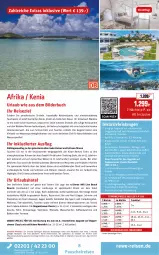 Gazetka promocyjna Rewe Reisen - Reiseprospekt - Gazetka - ważna od 27.06 do 27.06.2025 - strona 8 - produkty: abis, alkohol, alkoholfreie getränke, angebot, buch, deutschsprachige reiseleitung, dusche, eis, elle, erde, Fahrrad, flasche, getränk, getränke, inklusivleistungen, kaffee, kaffeemaschine, Kocher, kuchen, Liege, lion, natur, pool, reis, rel, Ria, rwe, Schal, schirme, Schmuck, Sport, Ti, Tiere, tücher, uhr, ventilator, wasser, wasserkocher, Wassersport
