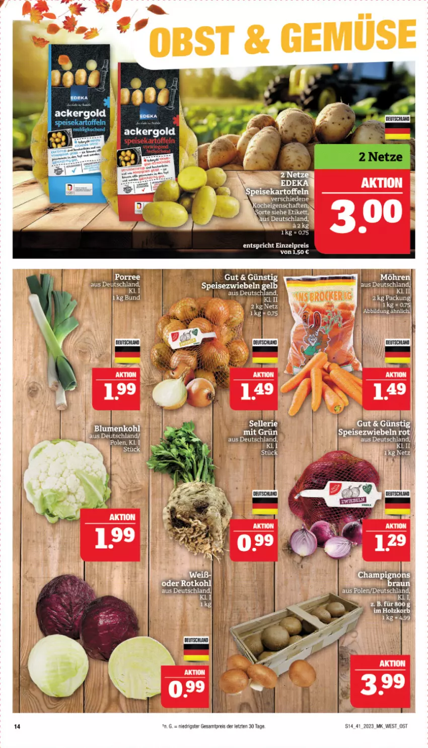 Aktueller Prospekt Marktkauf - Prospekt - von 08.10 bis 14.10.2023 - strona 14 - produkty: ackergold, deka, eis, reis, ZTE