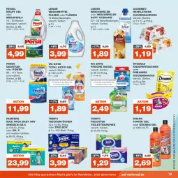 Gazetka promocyjna Real - Gazetka - ważna od 02.09 do 02.09.2023 - strona 19 - produkty: aktiv gel, dreamies, ente, feuchtes toilettenpapier, Finish, katzennahrung, katzensnack, katzensnacks, kraft, küche, Küchen, lenor, lenor waschmittel, lenor weichspüler, megaperls, pampers, papier, persil, snack, snacks, Tasche, taschen, taschentücher, Tempo, Ti, toilettenpapier, tücher, waschmittel, wc ente, weichspüler, whiskas, windeln