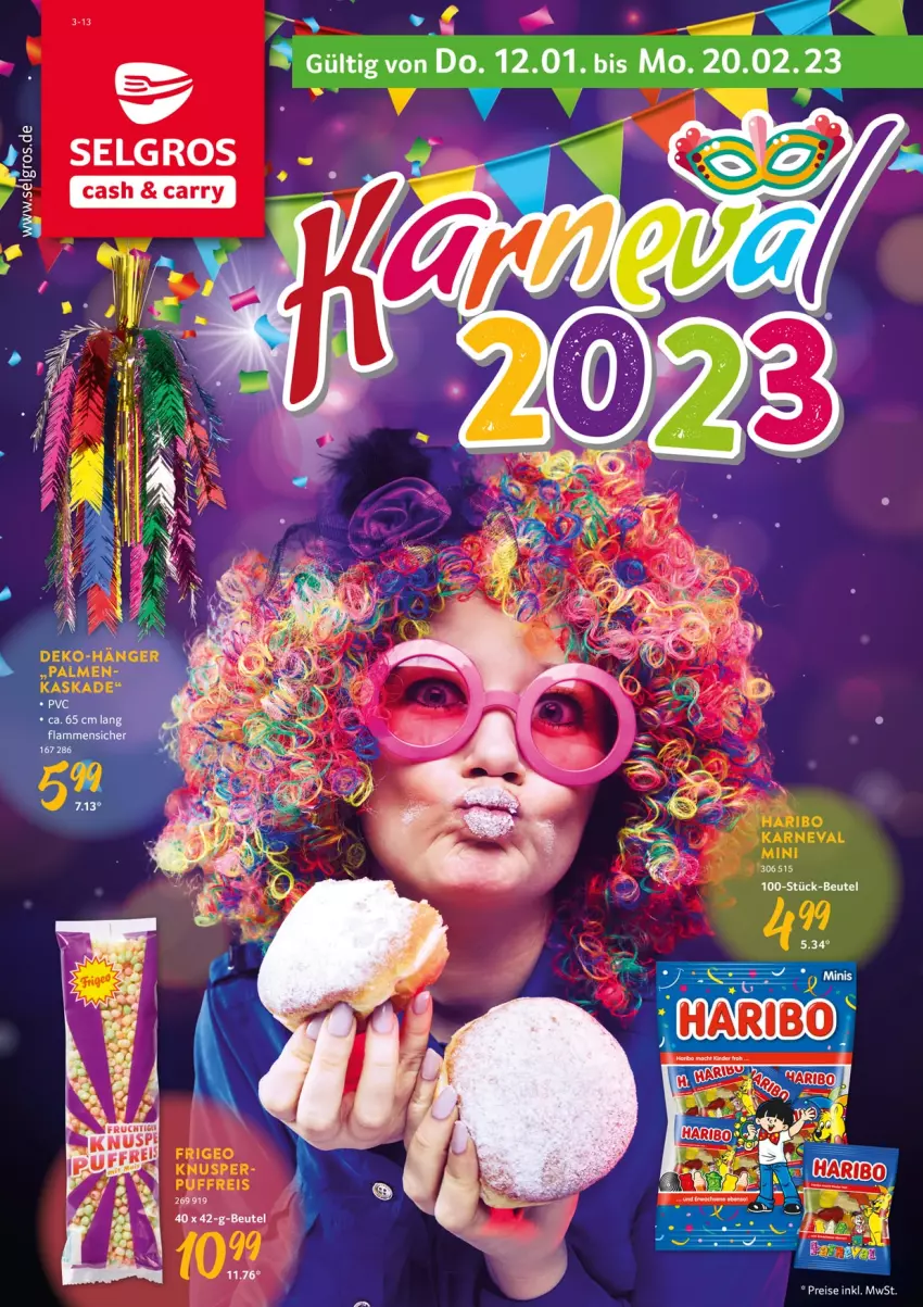 Aktueller Prospekt Selgros - Karneval - von 12.01 bis 20.02.2023 - strona 1 - produkty: eis, lamm, LG, reis