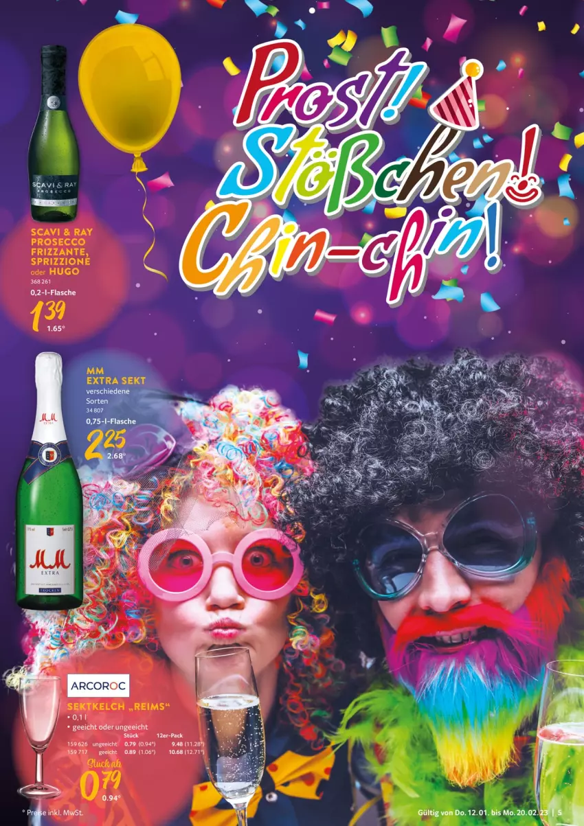 Aktueller Prospekt Selgros - Karneval - von 12.01 bis 20.02.2023 - strona 5 - produkty: ecco, flasche, hugo, prosecco, sekt, Sprizz