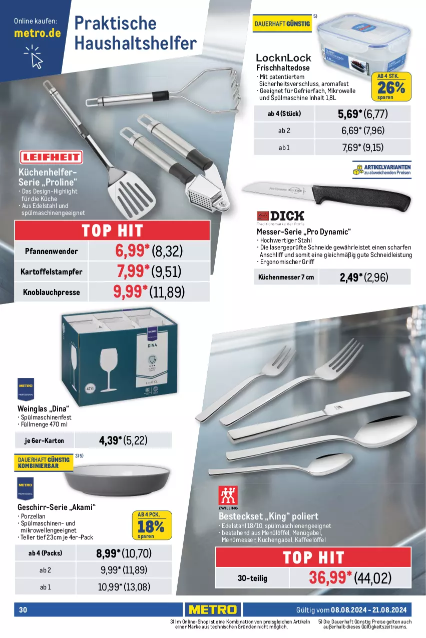 Aktueller Prospekt Metro - Food-NonFood - von 08.08 bis 21.08.2024 - strona 30 - produkty: akku, aluminiumgestell, auer, auto, Bad, beispielabbildung, beistelltisch, besteck, besteckset, bett, edelstahl, eis, elle, erde, gabel, gasgrill, gefrierfach, geschirr, grill, grillfläche, grillrost, Holz, holzkohle, holzkohlegrill, HP, kaffee, kartoffel, knoblauch, Knoblauchpresse, Kocher, Kohlegrill, küche, kuchen, Küchen, Küchenhelfer, Leuchte, LG, Löffel, messer, Metro, mikrowelle, Pax, pfanne, pfannen, Pfannenwender, reis, spülmaschinen, stuhl, teller, Ti, tisch, tischleuchte, wein