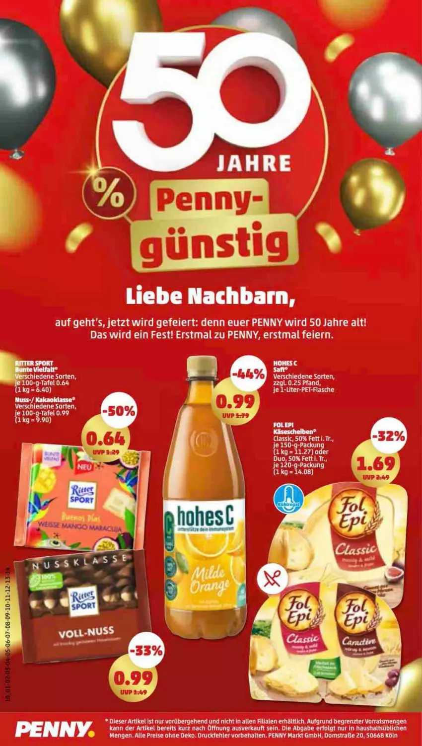 Aktueller Prospekt Penny - Prospekte - von 16.01 bis 21.01.2023 - strona 10 - produkty: eier, eis, flasche, Hohes C, kakao, Käse, LG, nuss, pet-flasche, reis, ritter, ritter sport, Sport, Ti, ZTE