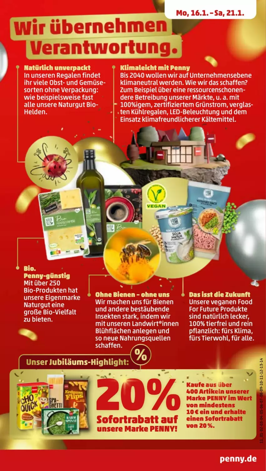 Aktueller Prospekt Penny - Prospekte - von 16.01 bis 21.01.2023 - strona 11 - produkty: bio, brut, elle, natur, natura, Ti